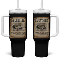 Day Of The Dead Tumbler With Handle La Calavera Garbancera - Wonder Print Shop