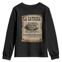 Day Of The Dead Youth Sweatshirt La Calavera Garbancera - Wonder Print Shop