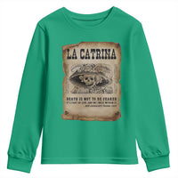 Day Of The Dead Youth Sweatshirt La Calavera Garbancera - Wonder Print Shop
