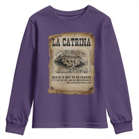 Day Of The Dead Youth Sweatshirt La Calavera Garbancera - Wonder Print Shop