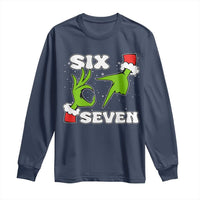 67 Six Seven Christmas Meme Long Sleeve Shirt Funny Elf Hands - Wonder Print Shop