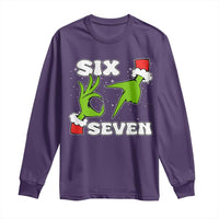 67 Six Seven Christmas Meme Long Sleeve Shirt Funny Elf Hands - Wonder Print Shop