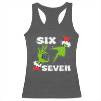 67 Six Seven Christmas Meme Racerback Tank Top Funny Elf Hands - Wonder Print Shop