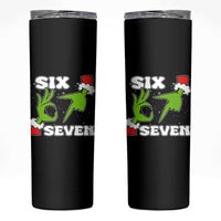 67 Six Seven Christmas Meme Skinny Tumbler Funny Elf Hands - Wonder Print Shop