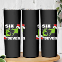 67 Six Seven Christmas Meme Skinny Tumbler Funny Elf Hands - Wonder Print Shop