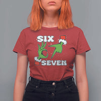 67 Six Seven Christmas Meme T Shirt For Women Funny Elf Hands - Wonder Print Shop