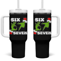 67 Six Seven Christmas Meme Tumbler With Handle Funny Elf Hands - Wonder Print Shop