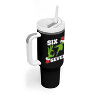 67 Six Seven Christmas Meme Tumbler With Handle Funny Elf Hands - Wonder Print Shop