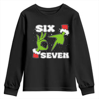 67 Six Seven Christmas Meme Youth Sweatshirt Funny Elf Hands - Wonder Print Shop