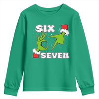 67 Six Seven Christmas Meme Youth Sweatshirt Funny Elf Hands - Wonder Print Shop