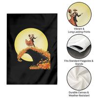 Dia De Los Muertos Garden Flag Skeletons Dancing Mexican - Wonder Print Shop