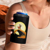 Dia De Los Muertos 4 in 1 Can Cooler Tumbler Skeletons Dancing Mexican - Wonder Print Shop