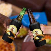 Dia De Los Muertos 4 in 1 Can Cooler Tumbler Skeletons Dancing Mexican - Wonder Print Shop