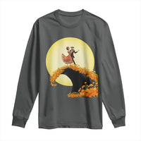 Dia De Los Muertos Long Sleeve Shirt Skeletons Dancing Mexican - Wonder Print Shop