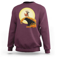 Dia De Los Muertos Sweatshirt Skeletons Dancing Mexican - Wonder Print Shop