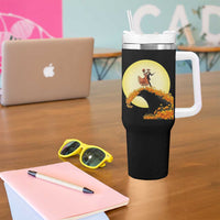 Dia De Los Muertos Tumbler With Handle Skeletons Dancing Mexican - Wonder Print Shop