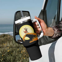 Dia De Los Muertos Tumbler With Handle Skeletons Dancing Mexican - Wonder Print Shop