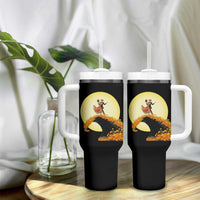 Dia De Los Muertos Tumbler With Handle Skeletons Dancing Mexican - Wonder Print Shop
