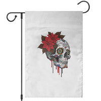Sugar Skull Calavera Holiday Spirit Mistletoe Garden Flag - Wonder Print Shop