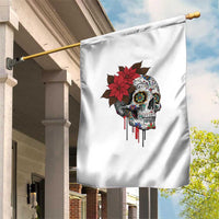 Sugar Skull Calavera Holiday Spirit Mistletoe Garden Flag - Wonder Print Shop