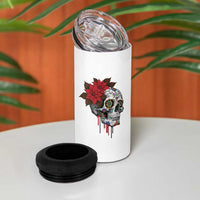 Sugar Skull Calavera Holiday Spirit Mistletoe 4 in 1 Can Cooler Tumbler - Wonder Print Shop