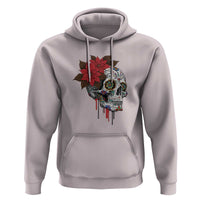 Sugar Skull Calavera Holiday Spirit Mistletoe Hoodie - Wonder Print Shop