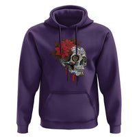 Sugar Skull Calavera Holiday Spirit Mistletoe Hoodie - Wonder Print Shop