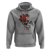 Sugar Skull Calavera Holiday Spirit Mistletoe Hoodie - Wonder Print Shop
