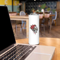Sugar Skull Calavera Holiday Spirit Mistletoe Skinny Tumbler - Wonder Print Shop