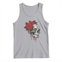 Sugar Skull Calavera Holiday Spirit Mistletoe Tank Top - Wonder Print Shop