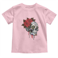 Sugar Skull Calavera Holiday Spirit Mistletoe Toddler T Shirt - Wonder Print Shop