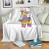 Funny Pinata Mexican Throw Blanket Here To Fiesta - Wonder Print Shop