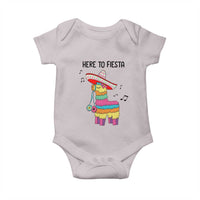 Funny Pinata Mexican Baby Onesie Here To Fiesta - Wonder Print Shop