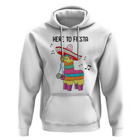 Funny Pinata Mexican Hoodie Here To Fiesta - Wonder Print Shop
