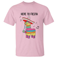 Funny Pinata Mexican T Shirt Here To Fiesta - Wonder Print Shop