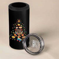 Feliz Navidad 4 in 1 Can Cooler Tumbler Mexican Christmas Tree Fiesta - Wonder Print Shop