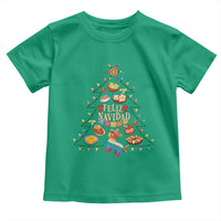 Feliz Navidad Toddler T Shirt Mexican Christmas Tree Fiesta - Wonder Print Shop