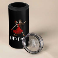 Skeleton Mexican Christmas 4 in 1 Can Cooler Tumbler Let us Fiesta - Wonder Print Shop