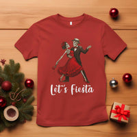 Skeleton Mexican Christmas T Shirt Let us Fiesta - Wonder Print Shop