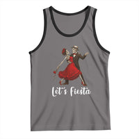 Skeleton Mexican Christmas Tank Top Let us Fiesta - Wonder Print Shop