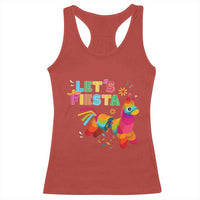 Funny Pinata Mexican Racerback Tank Top Let Us Fiesta - Wonder Print Shop