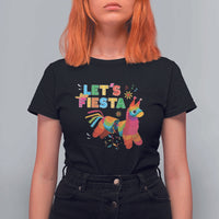 Funny Pinata Mexican T Shirt For Women Let Us Fiesta - Wonder Print Shop