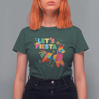 Funny Pinata Mexican T Shirt For Women Let Us Fiesta - Wonder Print Shop
