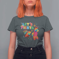 Funny Pinata Mexican T Shirt For Women Let Us Fiesta - Wonder Print Shop