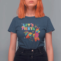 Funny Pinata Mexican T Shirt For Women Let Us Fiesta - Wonder Print Shop