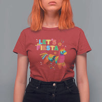 Funny Pinata Mexican T Shirt For Women Let Us Fiesta - Wonder Print Shop