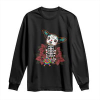 Calavera Chihuahua Long Sleeve Shirt Pinata Dia De Los Muertos Mexican - Wonder Print Shop