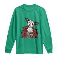 Calavera Chihuahua Long Sleeve Shirt Pinata Dia De Los Muertos Mexican - Wonder Print Shop