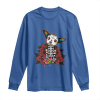 Calavera Chihuahua Long Sleeve Shirt Pinata Dia De Los Muertos Mexican - Wonder Print Shop