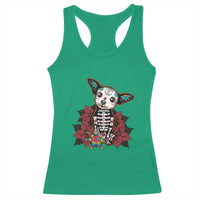 Calavera Chihuahua Racerback Tank Top Pinata Dia De Los Muertos Mexican - Wonder Print Shop